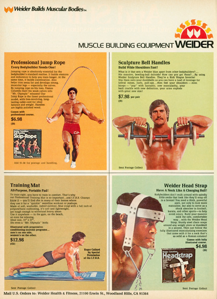 Vintage Weider Magazine Ads – Joe Weider