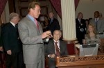 "Joe Weider Day", "Joe Weider", "Sacramento", "Betty Weider", "Governor Arnold Schwarzenegger", "Joe Weider Day", Joe Weider", "Betty Weider", "Governor Arnold Schwarzenegger","Sylvester Stallone", "Dave Draper", "Franco Columbu", "Frank Zane", "Sacramento"