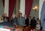 "Joe Weider Day", "Joe Weider", "Sacramento", "Betty Weider", "Governor Arnold Schwarzenegger", "Joe Weider Day", Joe Weider", "Betty Weider", "Governor Arnold Schwarzenegger","Sylvester Stallone", "Dave Draper", "Franco Columbu", "Frank Zane", "Sacramento"