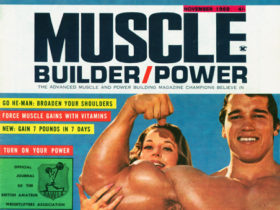 MUSCLE BUILDER POWER - WEIGHTLIFTER MAGAZINE- Arnold Schwarzenegger - Betty Weider - November 1969 - BRITISH - bodybuilding.... muscle....fitness...vintage...historic...famous magazine cover...golden age
